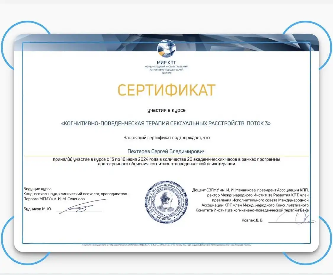 Сертификат 17